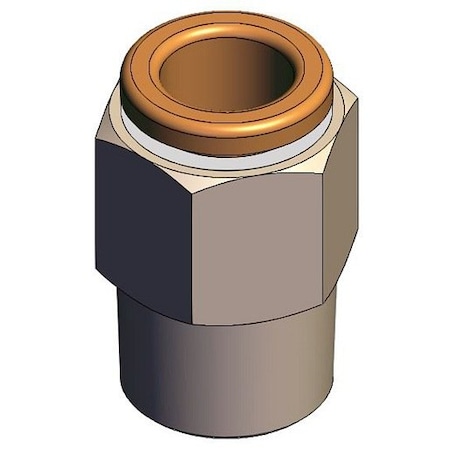 Smc Tube Connector, Push to Connect Male Connector, 1/4 in. Tubing, 1/8 in. NPT Tubing KQ2H07-34NS